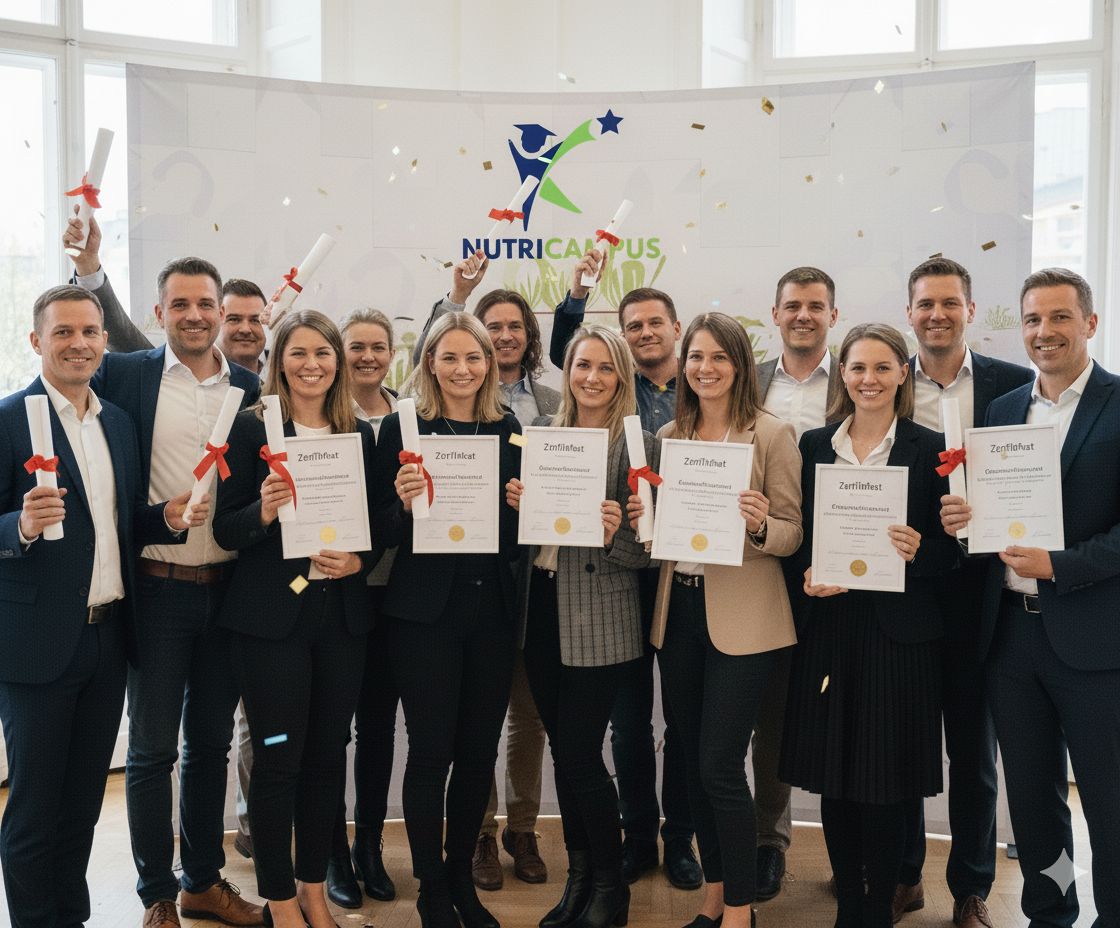 Graduados NutriCampus con sus diplomas